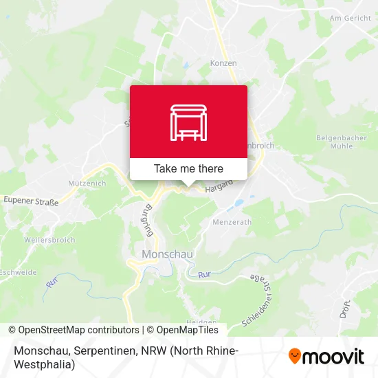 Карта Monschau, Serpentinen