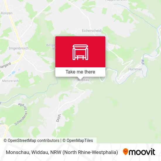 Карта Monschau, Widdau