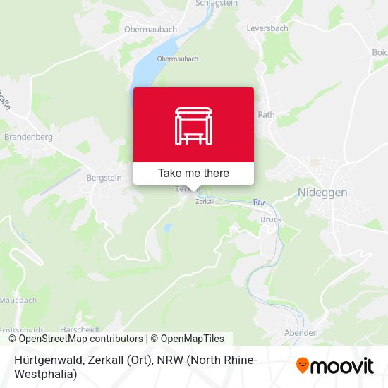 Карта Hürtgenwald, Zerkall (Ort)