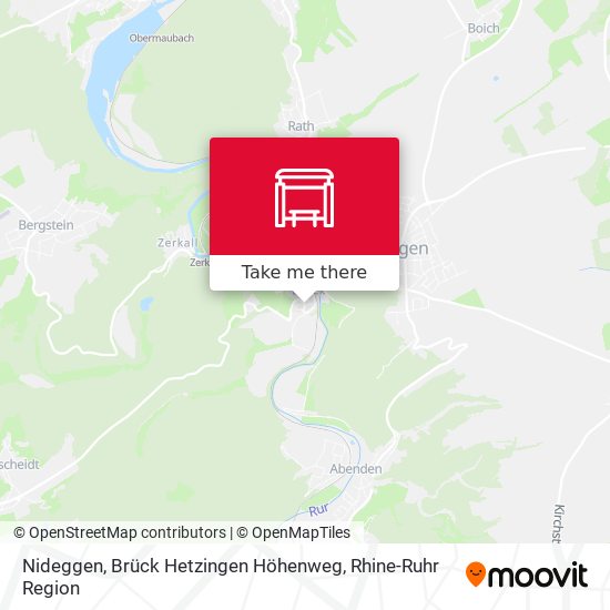 Nideggen, Brück Hetzingen Höhenweg map