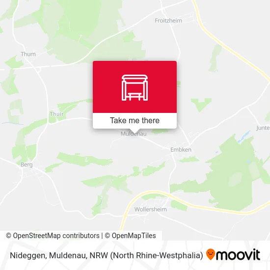 Nideggen, Muldenau map