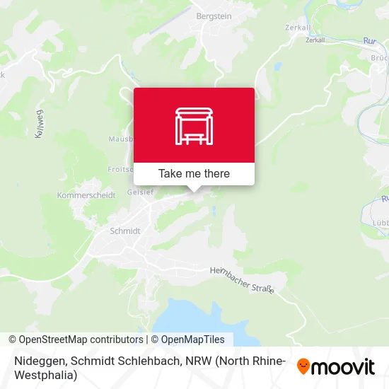Карта Nideggen, Schmidt Schlehbach