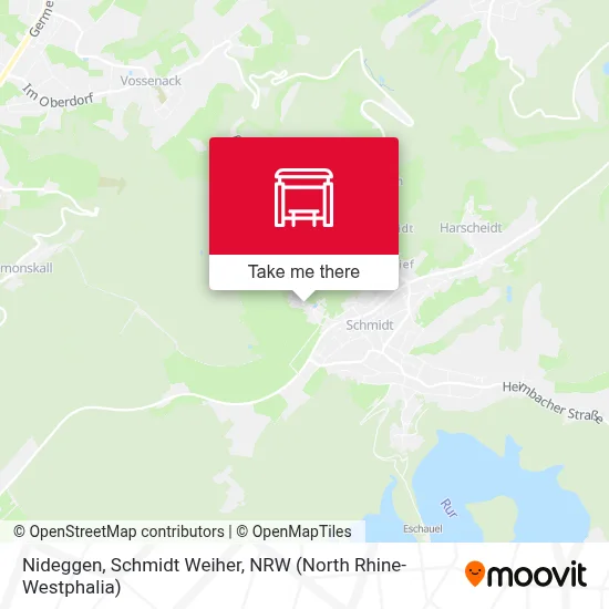 Nideggen, Schmidt Weiher map