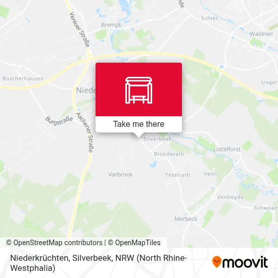 Niederkrüchten, Silverbeek map