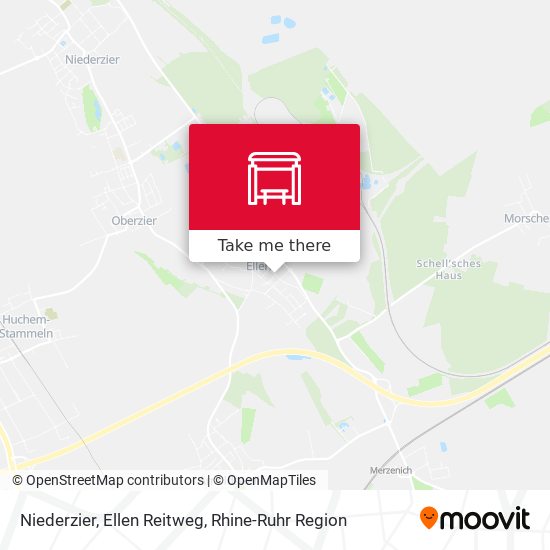 Niederzier, Ellen Reitweg map