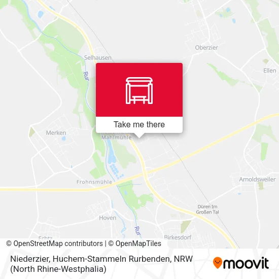 Карта Niederzier, Huchem-Stammeln Rurbenden