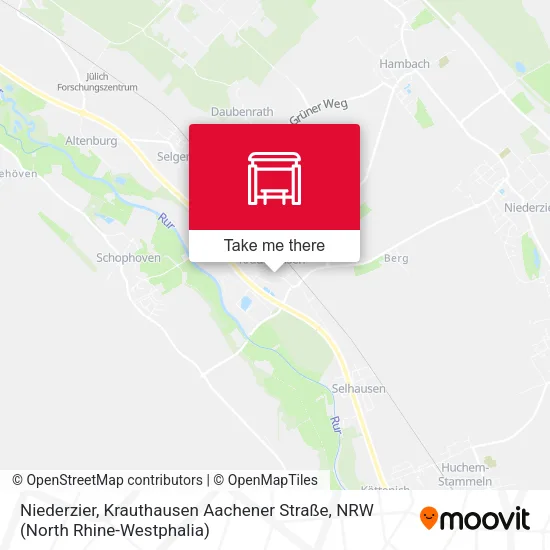 Карта Niederzier, Krauthausen Aachener Straße