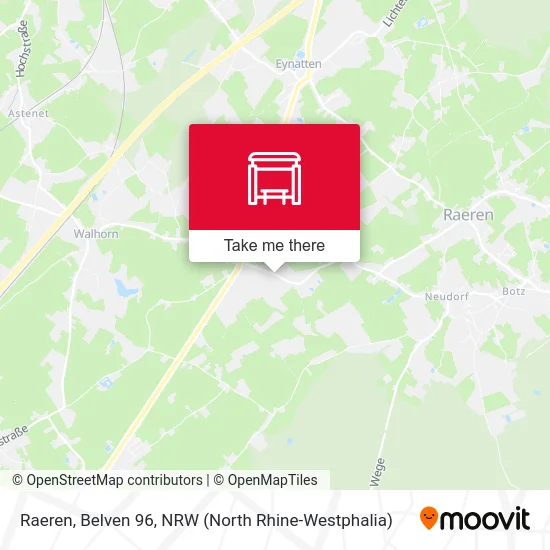 Raeren, Belven 96 map