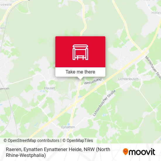 Карта Raeren, Eynatten Eynattener Heide