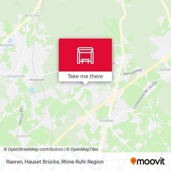 Raeren, Hauset Brücke map