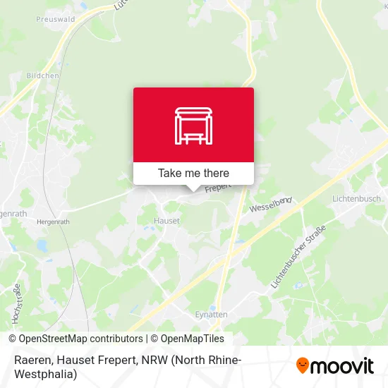 Карта Raeren, Hauset Frepert