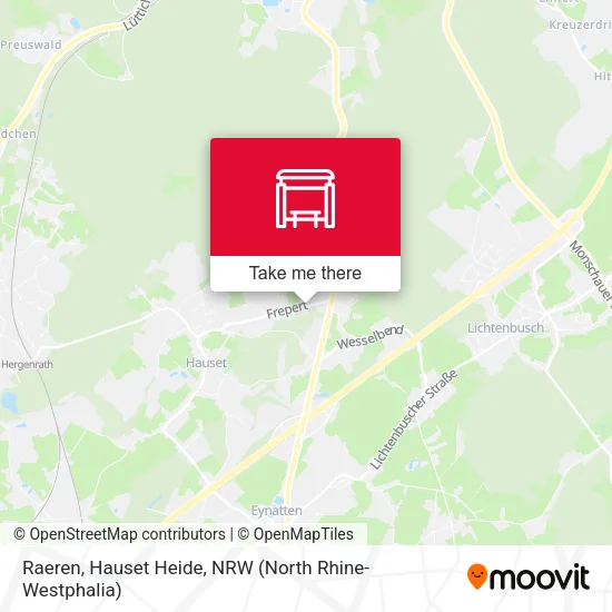 Карта Raeren, Hauset Heide