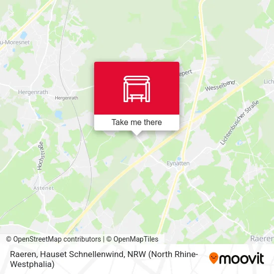 Карта Raeren, Hauset Schnellenwind