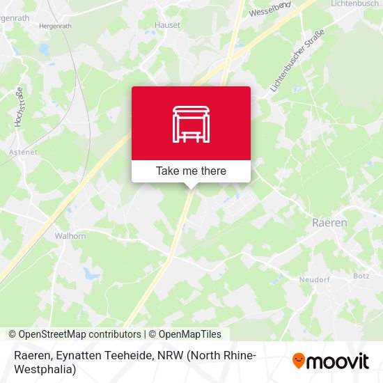 Карта Raeren, Eynatten Teeheide