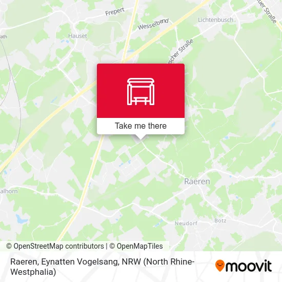 Карта Raeren, Eynatten Vogelsang