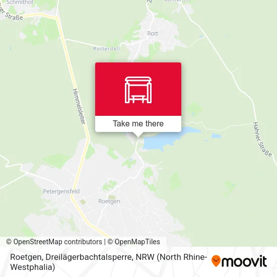 Карта Roetgen, Dreilägerbachtalsperre