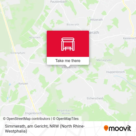 Карта Simmerath, am Gericht