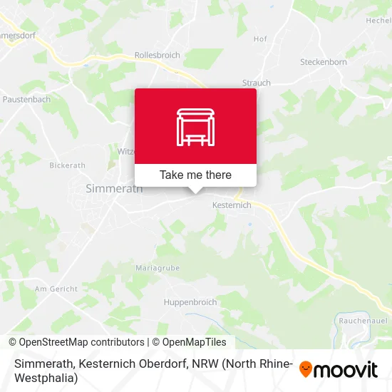 Карта Simmerath, Kesternich Oberdorf