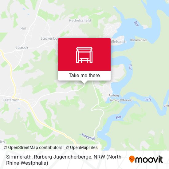 Карта Simmerath, Rurberg Jugendherberge