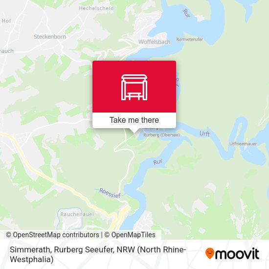 Simmerath, Rurberg Seeufer map