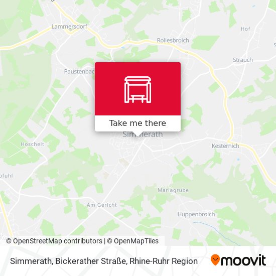 Simmerath, Bickerather Straße map