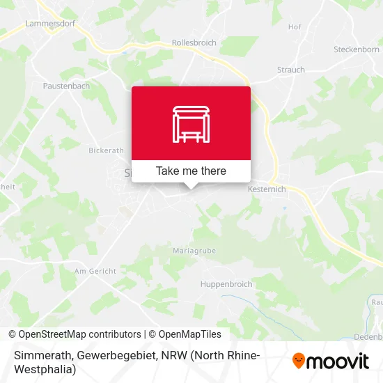 Карта Simmerath, Gewerbegebiet