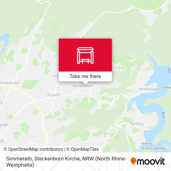 Карта Simmerath, Steckenborn Kirche