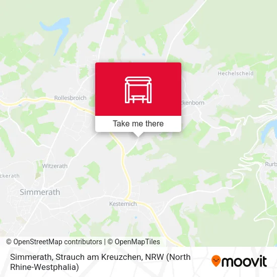 Карта Simmerath, Strauch am Kreuzchen