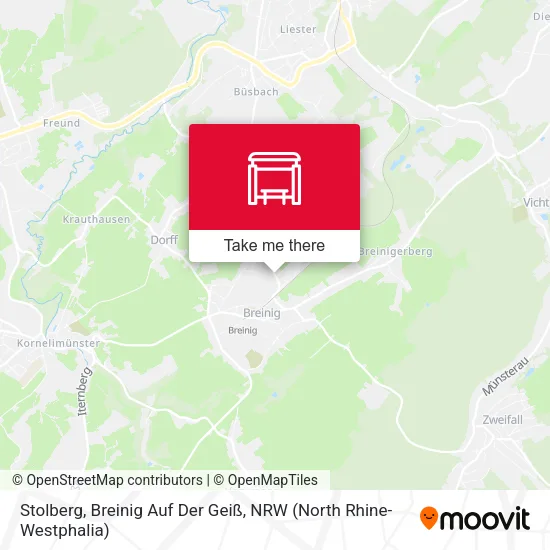 Карта Stolberg, Breinig Auf Der Geiß