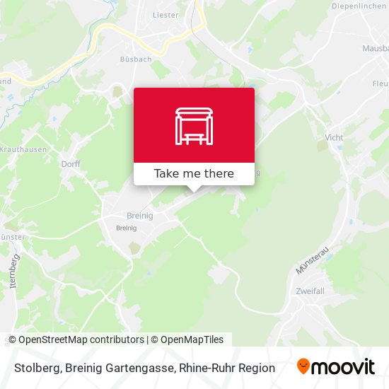 Stolberg, Breinig Gartengasse map