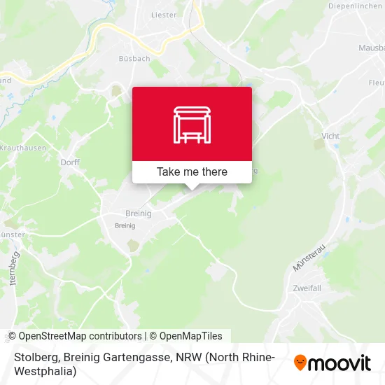 Stolberg, Breinig Gartengasse map