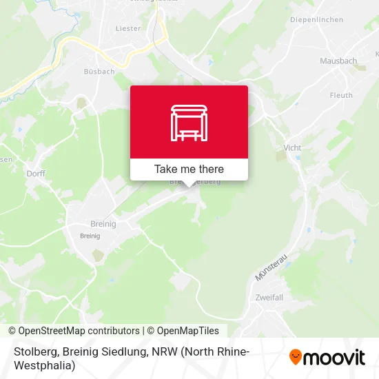 Карта Stolberg, Breinig Siedlung