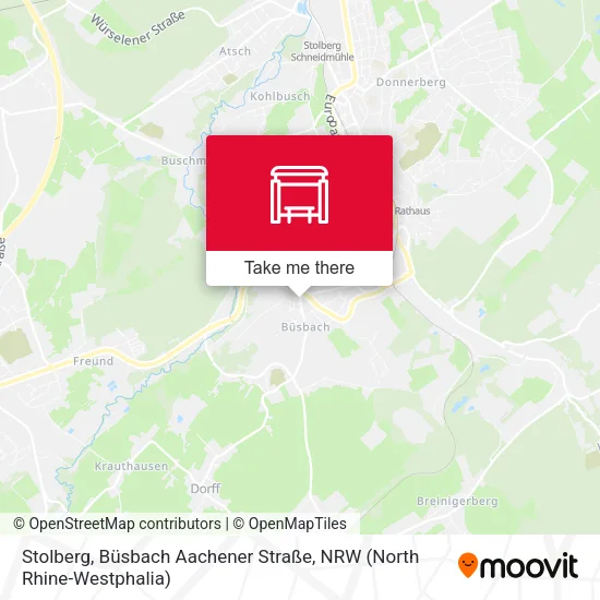 Карта Stolberg, Büsbach Aachener Straße