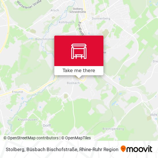 Stolberg, Büsbach Bischofstraße map