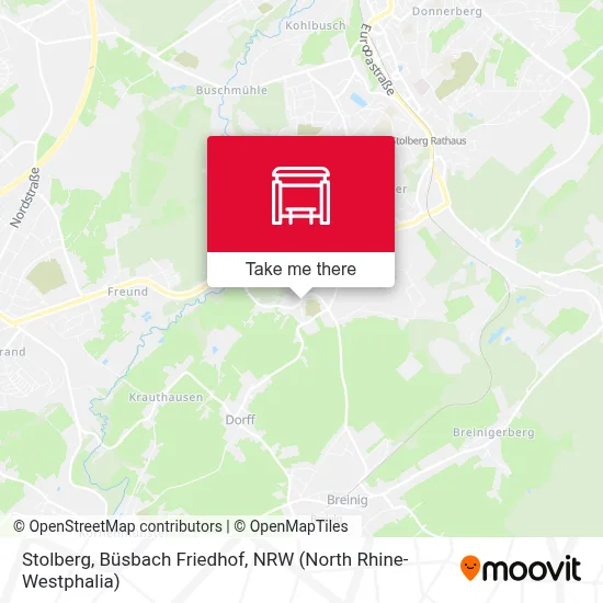 Stolberg, Büsbach Friedhof map