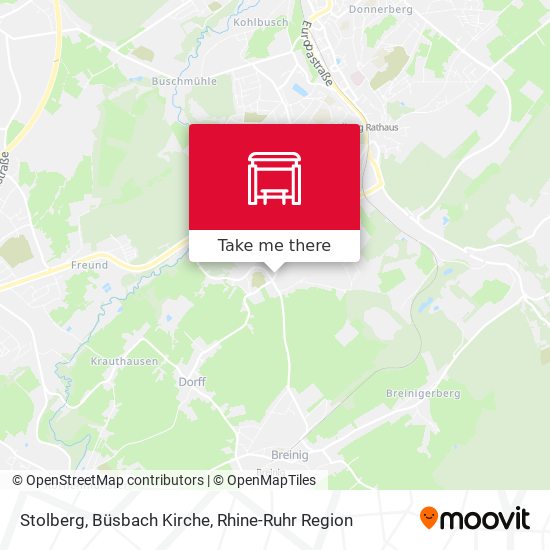 Stolberg, Büsbach Kirche map