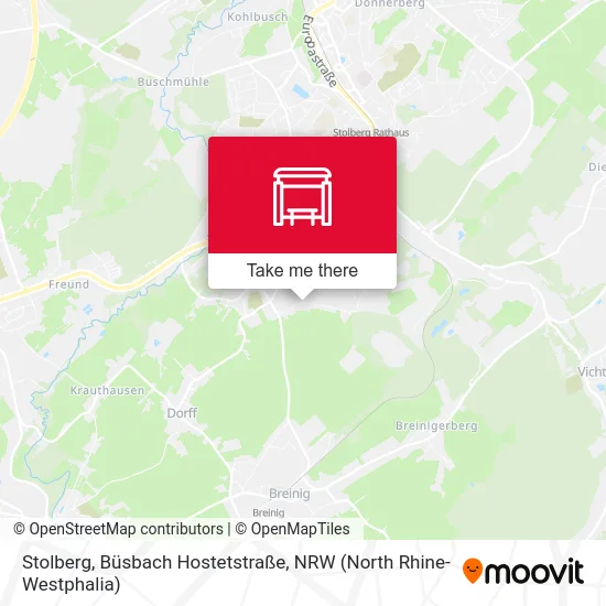 Карта Stolberg, Büsbach Hostetstraße