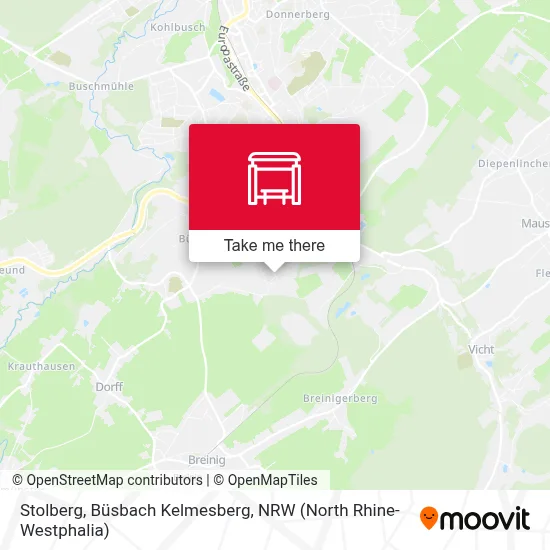 Stolberg, Büsbach Kelmesberg map