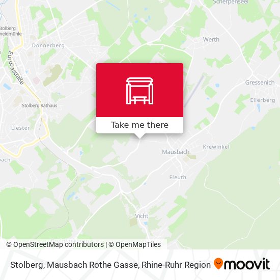 Stolberg, Mausbach Rothe Gasse map