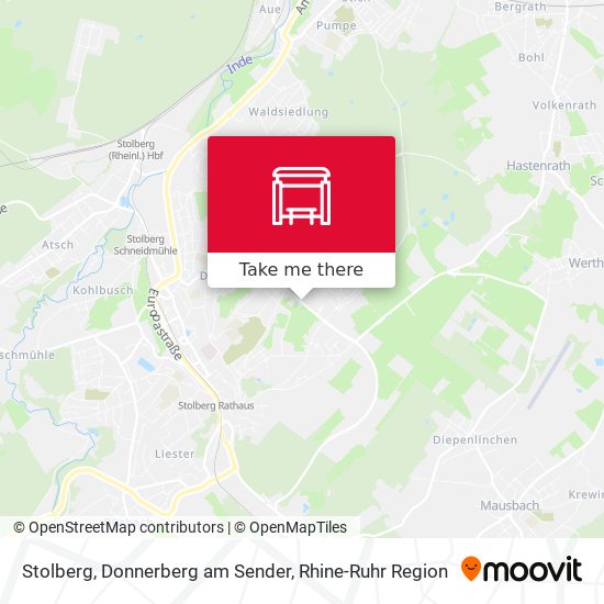 Stolberg, Donnerberg am Sender map
