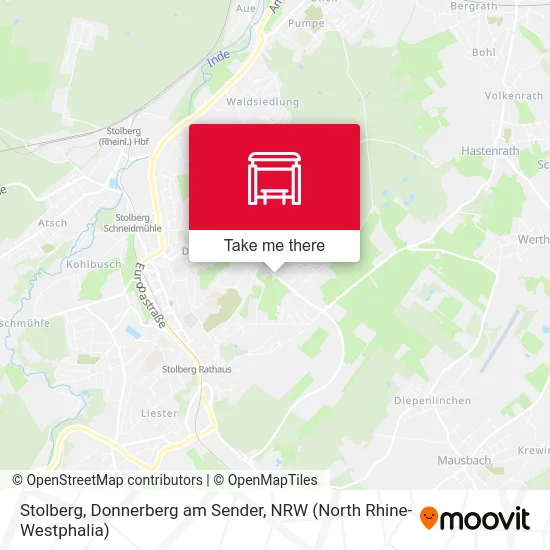 Карта Stolberg, Donnerberg am Sender