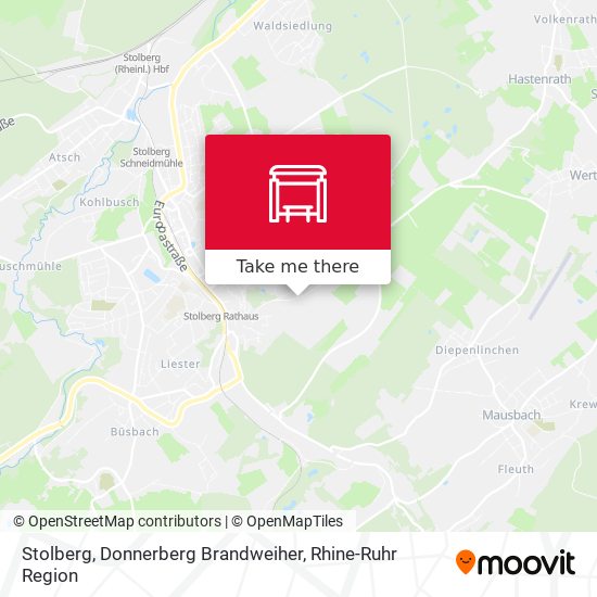 Stolberg, Donnerberg Brandweiher map