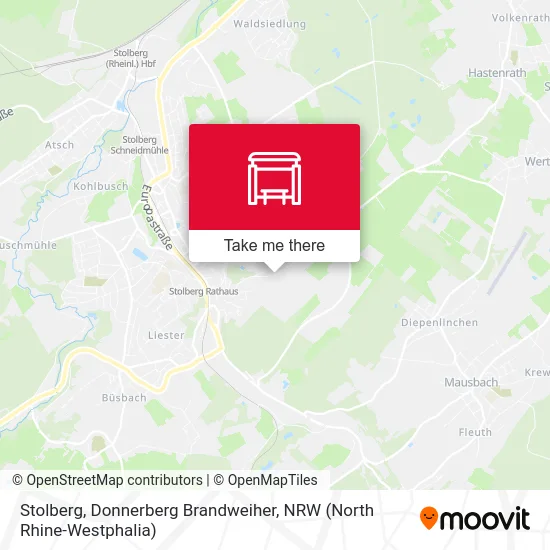 Stolberg, Donnerberg Brandweiher map