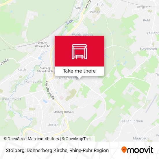 Stolberg, Donnerberg Kirche map