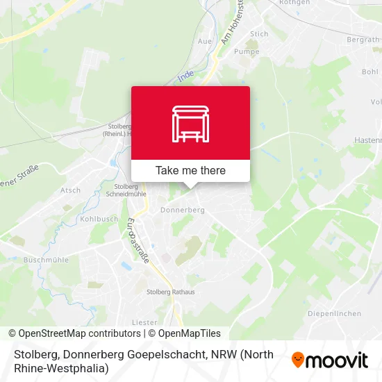 Карта Stolberg, Donnerberg Goepelschacht