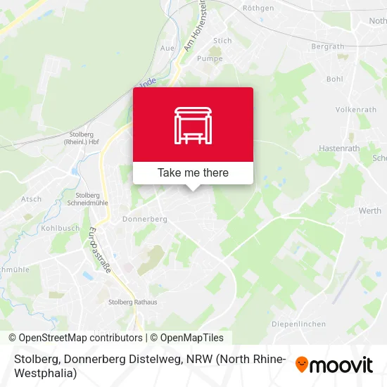 Карта Stolberg, Donnerberg Distelweg