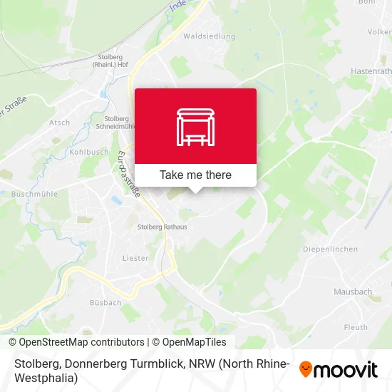 Карта Stolberg, Donnerberg Turmblick