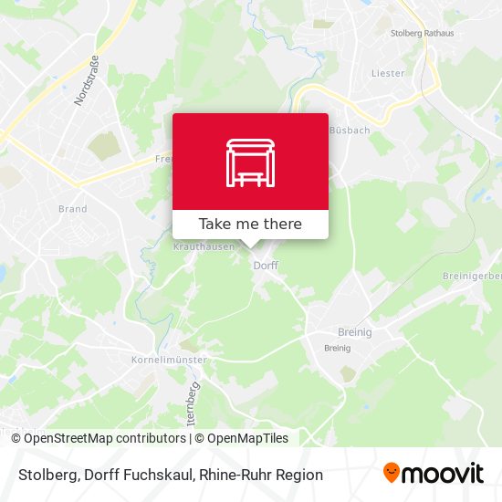Stolberg, Dorff Fuchskaul map
