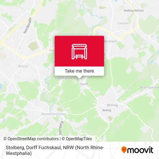 Карта Stolberg, Dorff Fuchskaul