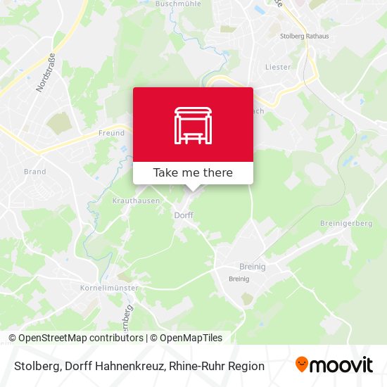 Stolberg, Dorff Hahnenkreuz map